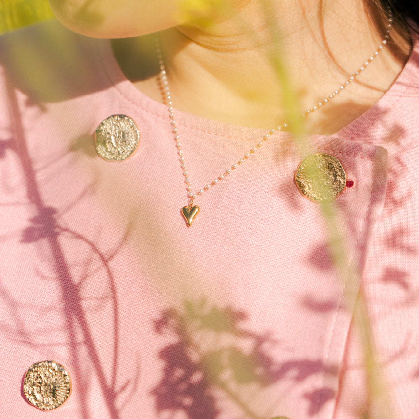 Pearl heart - KETTING