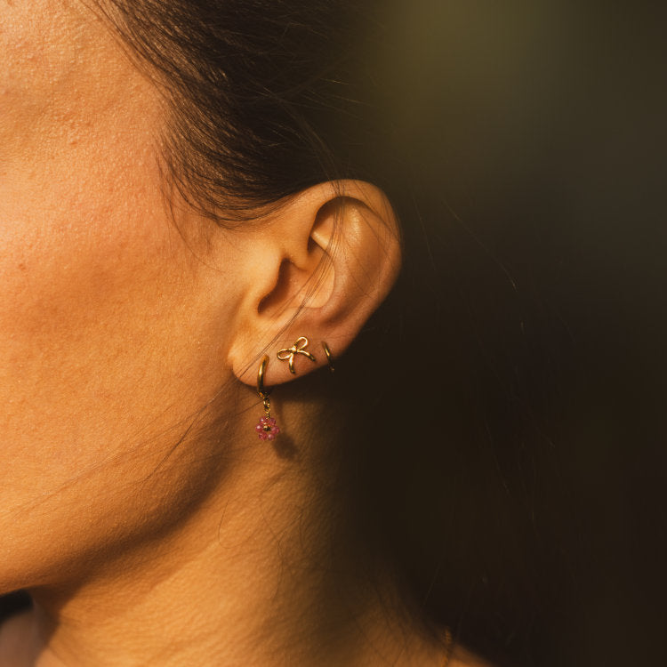 Small bow stud - OORBEL