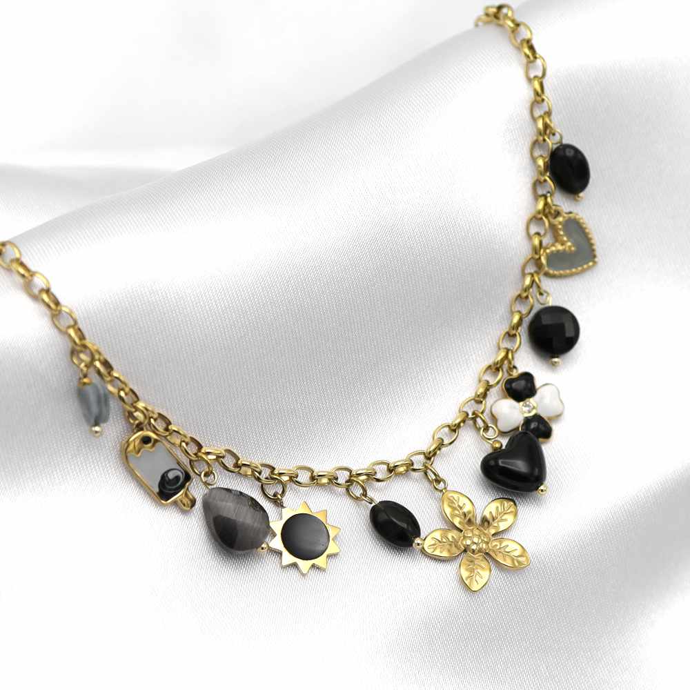 Black charms - KETTING