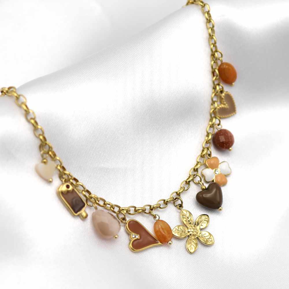 Brown charms - KETTING