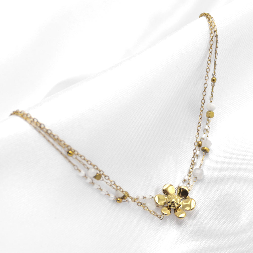 Double pearl flower - ARMBAND