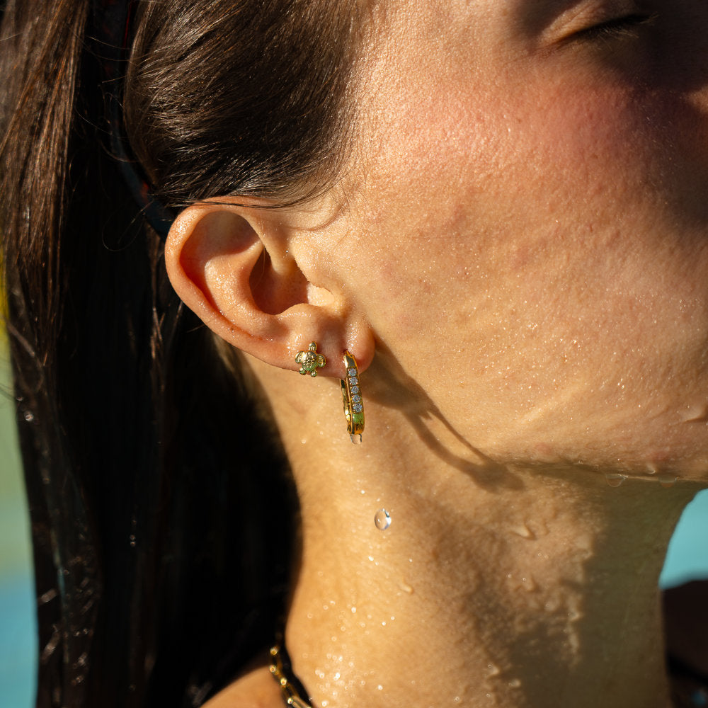 Cute turtle stud - OORBEL