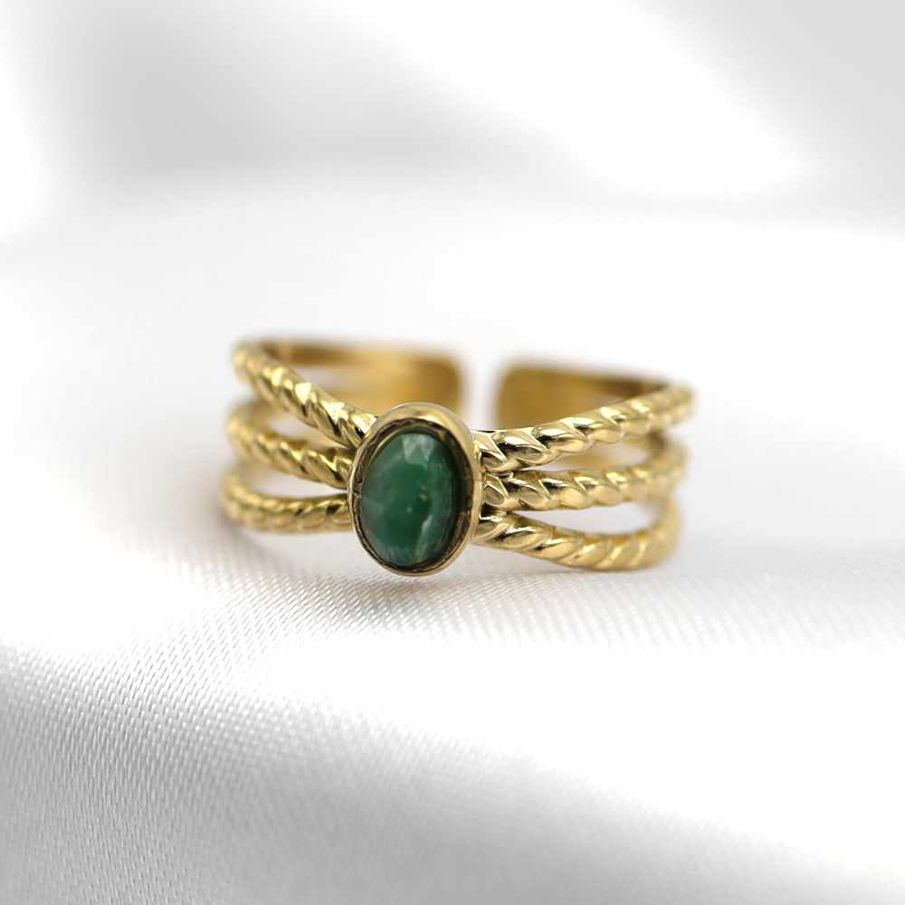 Green stone - RING