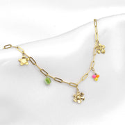 Multicoloured charms - ENKELBANDJE