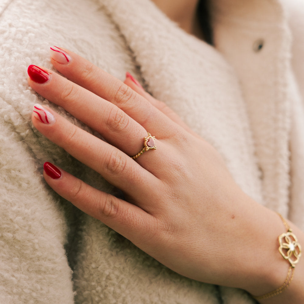 Pink heart - RING