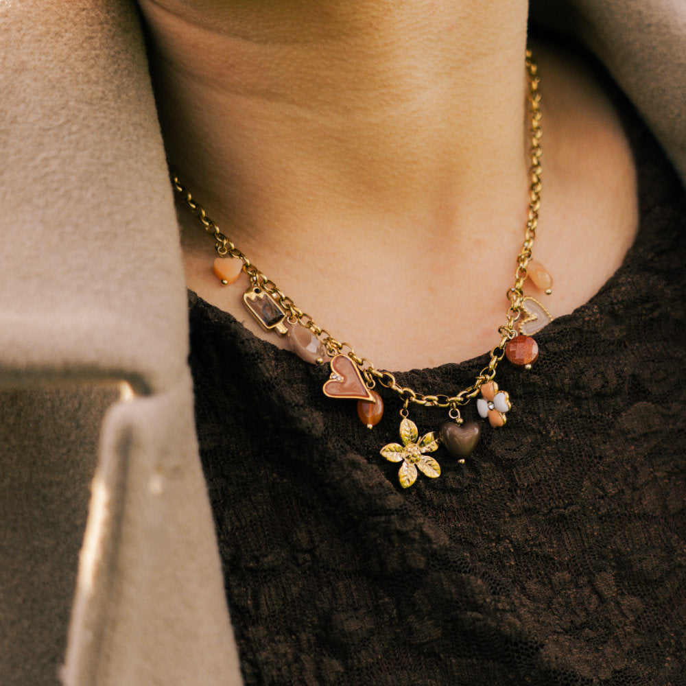 Brown charms - KETTING
