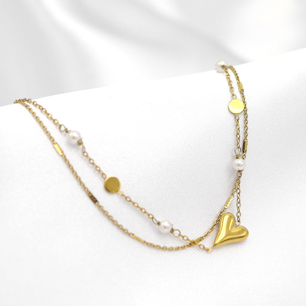 Pearl heart - ARMBAND