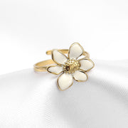 Vintage white flower - RING